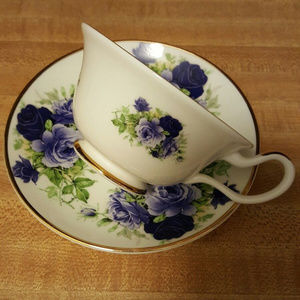 Staffordshire/Sheltonian Bone China Floral Teacup